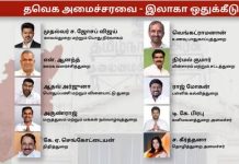யாருக்கு எந்த துறை? அமைச்சர் பட்டியல்!!