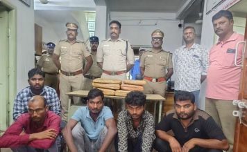 கஞ்சா கடத்தி வந்த 5 பேர் கைது!
