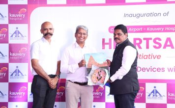 காவேரி மருத்துவமனை சேவையில் உயிர்காக்கும் ஏ.இ.டி கருவி!