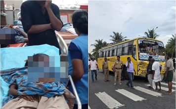 4 மாணவிகள் பலி! ஓட்டுநர் தப்பி ஓட்டம்!! போலீஸ் தேடல்!!
